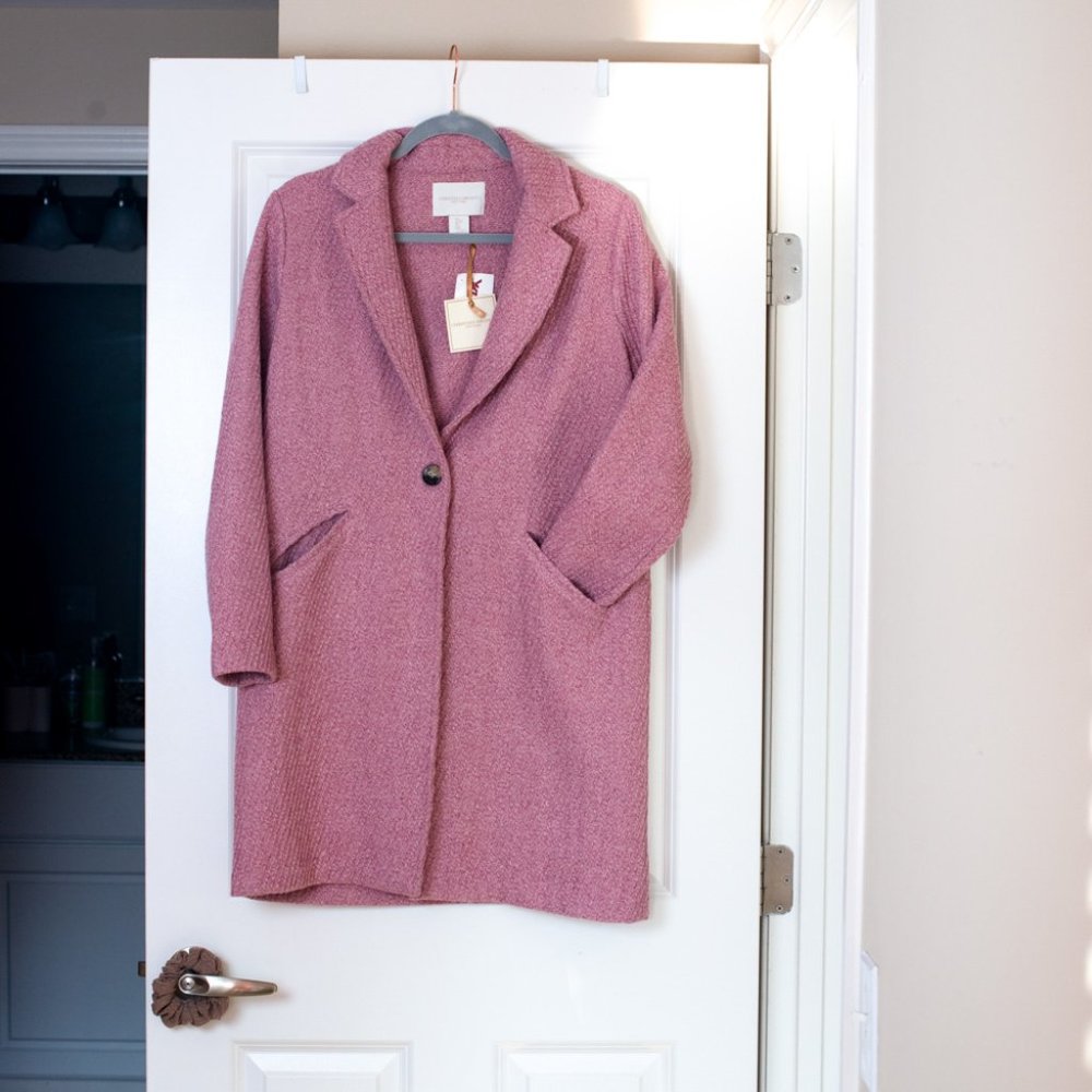 NEW Christian Siriano New York Designer Pink Coat - Picture 5 of 9